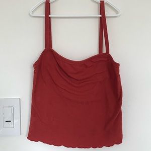 Forever 21 Red Crop Top Tank Top